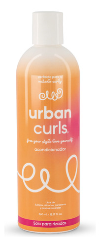 Urban Curls Acondicionador Para Cabello Rizado Sin Sal 360ml