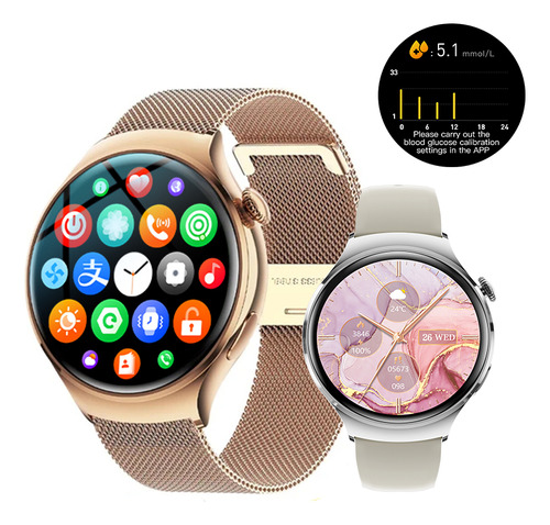 Reloj Inteligente Huawei Gt4 Mini Para Mujer, Nfc, Blood Sug