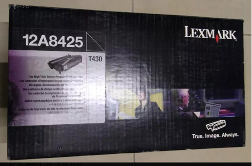 Toner Original Lexmark T430. 12a8425 12,000 Impresiones