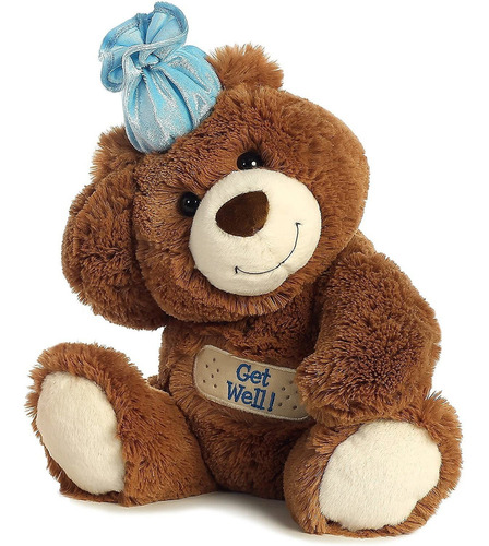 Oso De Peluche Aurora World, Get Well (que Te Mejores) Color Chocolate