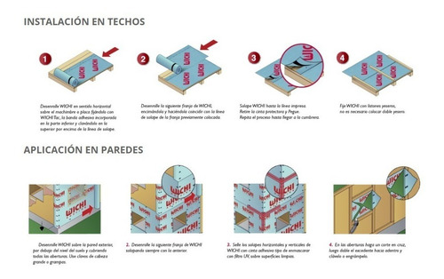 Wichi Roofing Membrana Hidrofuga 1 X 30m Techo / Pared Env.