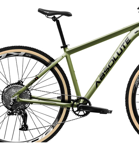 Bike Aro 29 Absolute Nero 5 12v Shimano Deore F. Hidráulico Cor Oliva