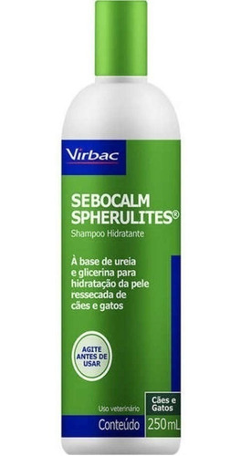 Shampoo Sebocalm Spherulites Virbac Para Cães E Gatos 250ml