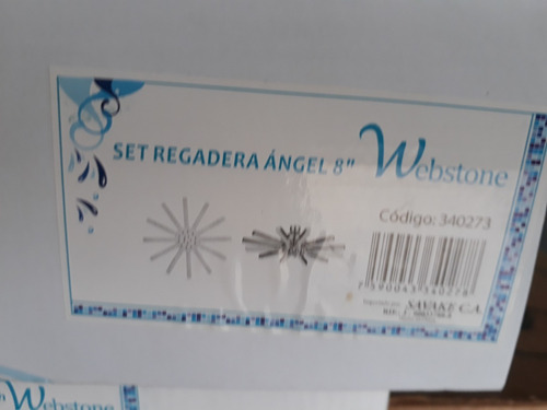 Ducha Regadera Webstone Angel 8 Pulgada