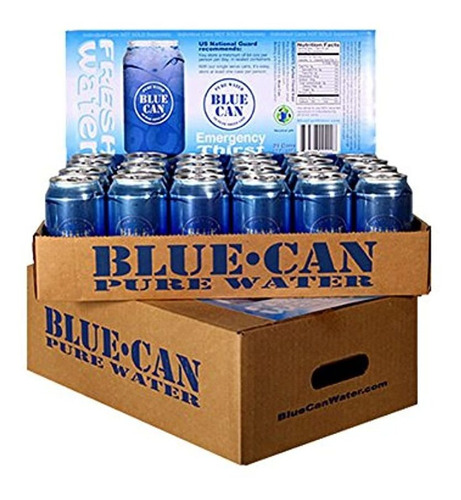 Blue Can, Lata De Agua Potable De Primera Calidad Para Emerg