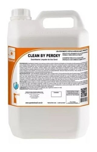 Kit Clean By Peroxy Limpador E Desinfetante Com 02 Un 5 Lts