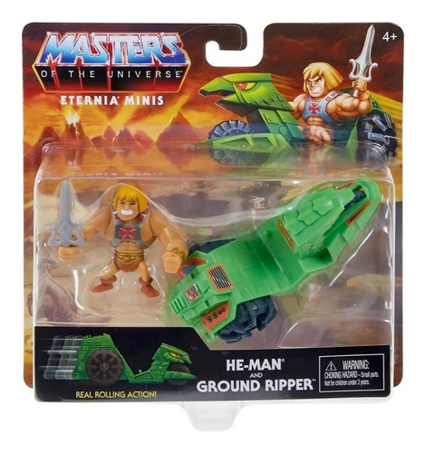 He-man & Ground Ripper Masters Of The Universe Eternia Minis