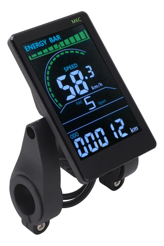 Pantalla Lcd Para Bicicleta Eléctrica M6c Display Meter Abs