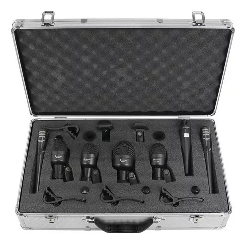 Kit Microfone Bateria Kadosh K7 Slim 7 Peças.