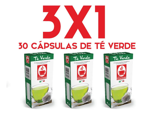 3x1 Cápsulas Té Verde Fecha Vencimiento 15/5/2020 Nespresso® | Cuotas sin  interés