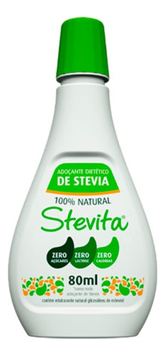 Adoçante de Stevia Líquido Stevita 80ml