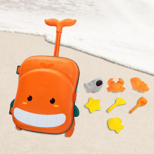 Juguete De Playa Para Niños, Cubierta De Carrito, Naranja