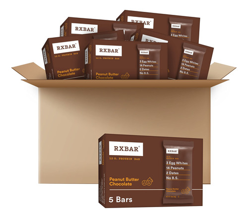 Rxbar Barras De Proteinas, Chocolate Con Mantequilla De Mani