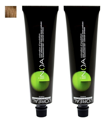 Loreal Inoa X2 Tinturas Cabello Sin Amoníaco Tono 8 X 60gr