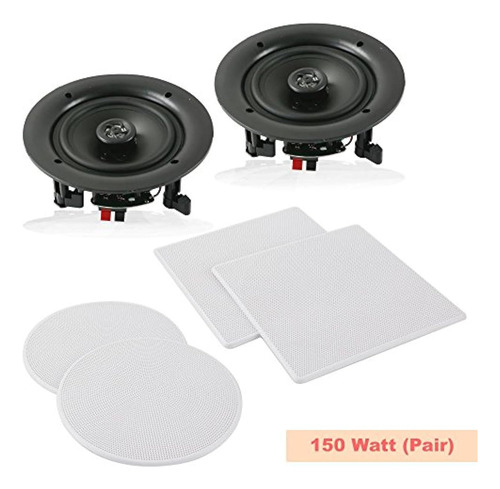 Sistema De Altavoces 2 Vias Conector Rapido Sonido Stereo White