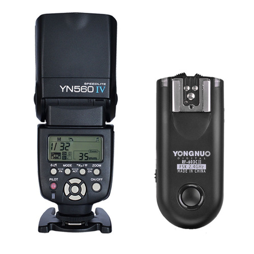 Kit Flash Yongnuo 560 Iv Y Disparador Rf603ii Canon+difusor