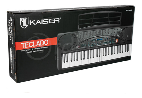 Mitzu Teclado Musical Con 54 Teclas Micrófono Display Lcd Ka