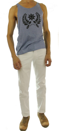 Imagen 4 de 4 de Pantalón Dril Elástico Tipo 5 Bolsillos Slim Fit Para Hombre