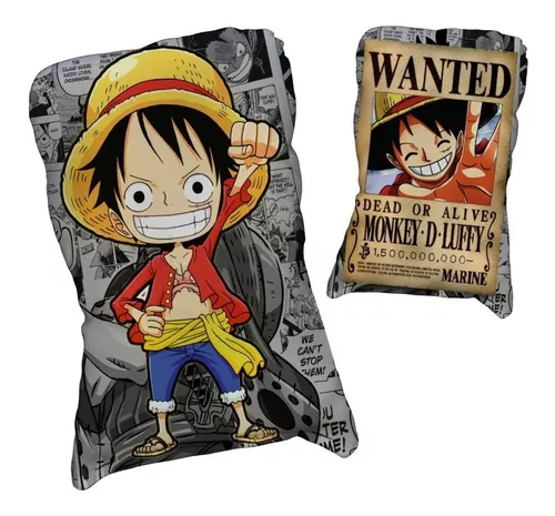 Almofada Anime One Piece Monkey D. Luffy + Chaveiro