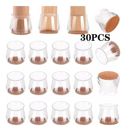 D 30 Protectores De Suelo De Silicona Con Fieltro For Silla