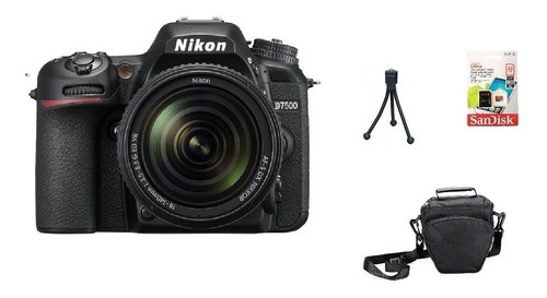 Nikon D7500 + 18-140mm 4k Wi-fi + 32gb + Bolsa + Tripé Sjuro