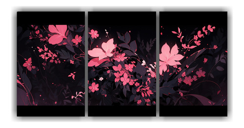 150x75cm Artes Moderno Elegante Black And Pink Colors Neo-no