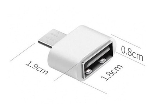 Adaptador Usb A V8 Plastico
