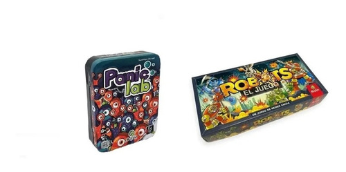 Combo Juego De Mesa Robots + Panic Lab De Maldon Magic4ever 