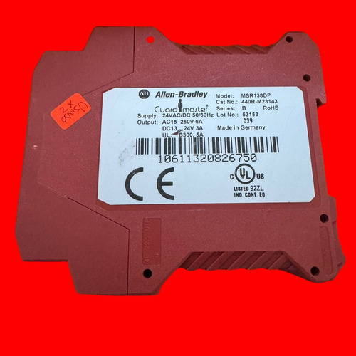 440r-m23143 Allen Bradley Safety Monitoring Relay (Usado)