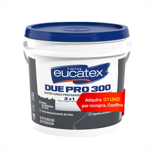 Fundo Preparador Parede Eucatex 15l Base Agua Branco