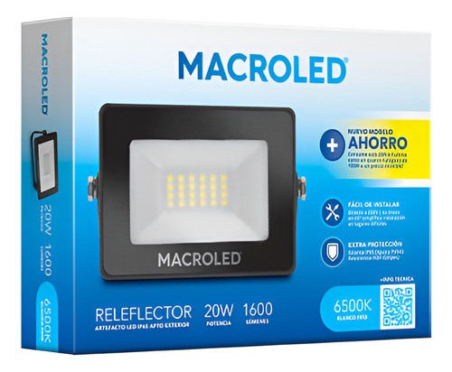 Proyector 20w Eco Luz Fria Macroled