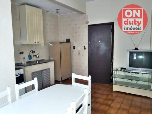 Imagem 1 de 15 de Apartamento Com 1 Dormitório À Venda, 43 M² Por R$ 200.000,00 - Centro - São Vicente/sp - Ap5853