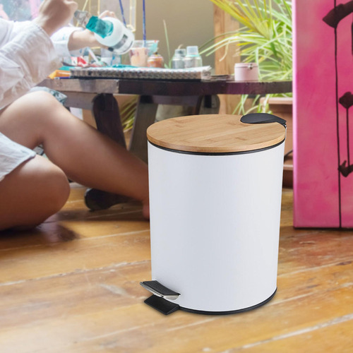 Nova Cubo De Basura De Madera Con Tapa Extraíble, Cubo De 5l