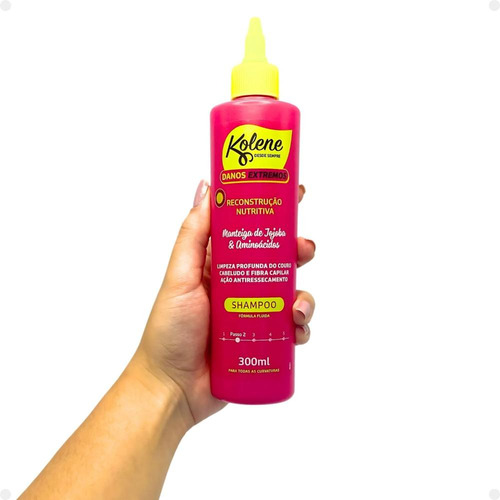 Kolene Shampoo Danos Extremos Reconstrução Nutritiva 300ml
