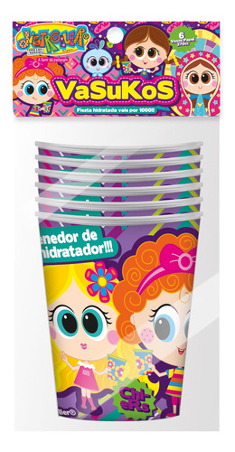 Set 6 Vasos Papel 270cc Distroller