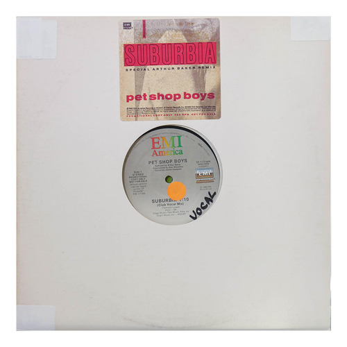 Pet Shop Boys - Suburbia 12 Maxi Single Vinilo Usado