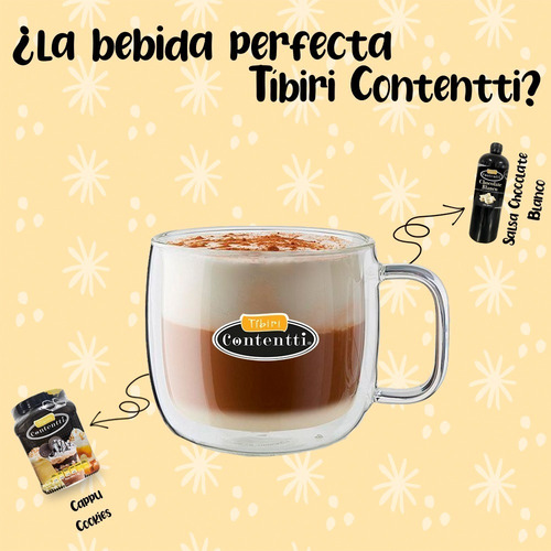 Café Cappuccino Cookies & Cream 1kg Tibiri Contentti.