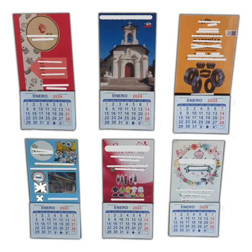 100 Calendarios Imantados Magnéticos Personalizados
