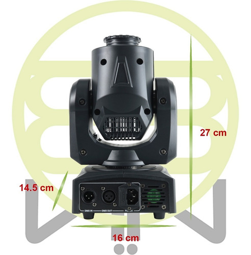 Set 2 Cabezas Moviles Gobos Led 45w Spot Beam + Aro Color Color De La Luz Rgb
