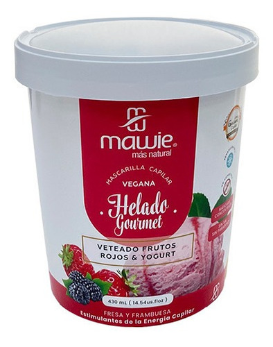 Helado Capilar Frutos Rojos Vegano- Ml A $72