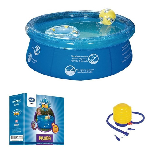 Piscina Inflável Splash Fun 1000 Litros Com Inflador - Mor