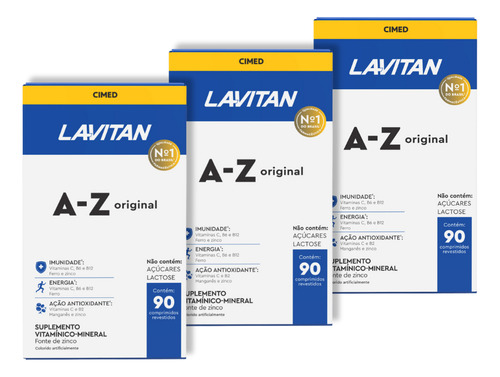 Lavitan A-z Original 90 Comp (kit 3 Uni)