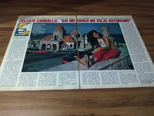 (ak184) Celeste Carballo * Clippings Revista 2 Pgs * 1984