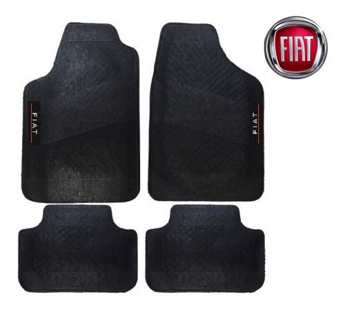 Capa Banco Couro Preto Kit + Tapetes + Brindes Argo