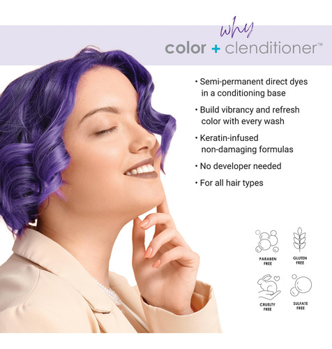 Tinte Para El Cabello Keracolor Clenditioner Purple 350 Ml S
