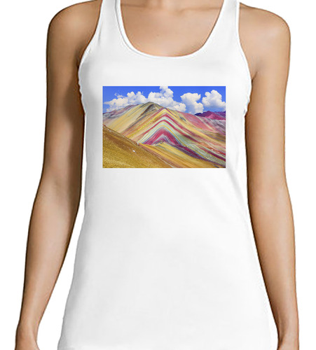 Musculosa Mujer Paisaje Montaña Cerro 7 14 Colores