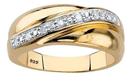 Anillo De Boda Para Hombre De Oro Amarillo De 18 Quilates So