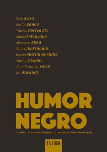 Humor Negro, De Varios Autores. Editorial La Fuga Ediciones, S.l., Tapa Blanda En Español