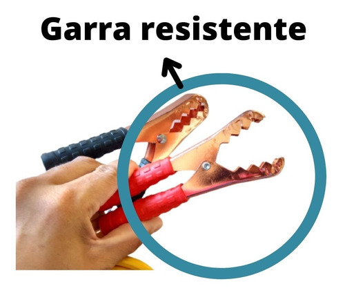 Imagem 5 de 6 de Cabo De Chupeta Automotivo 800 Amp Moto Carro Caminhão C/nf