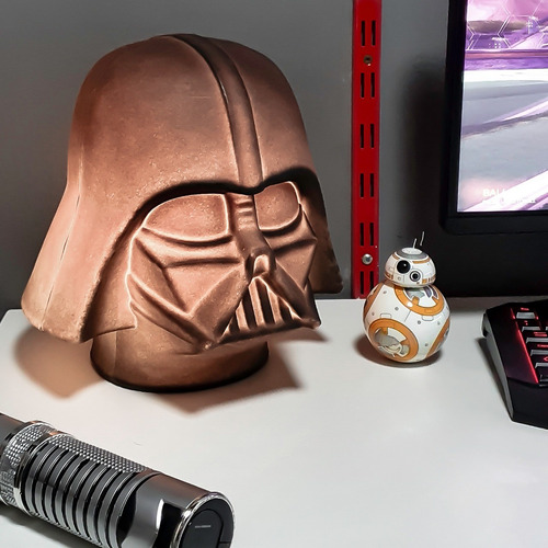 Luminária Abajur 3d Grande Darth Vader Star Wars Oficial
